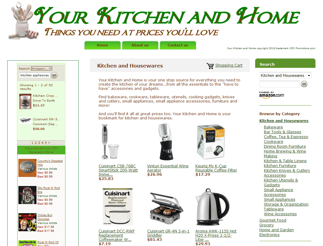 The perfect place to shop for all your kitchen and home essentials.
